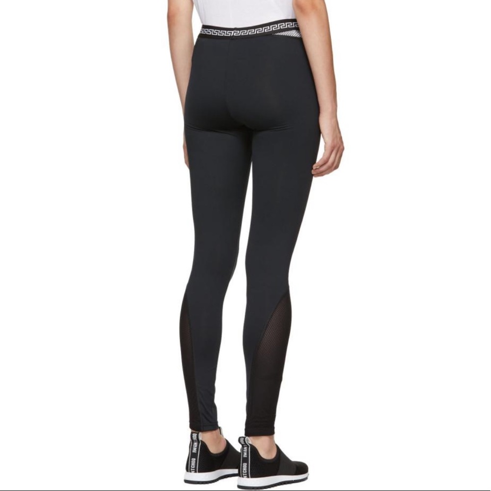 Versace Mesh Logo Leggings - Picture 2 of 5